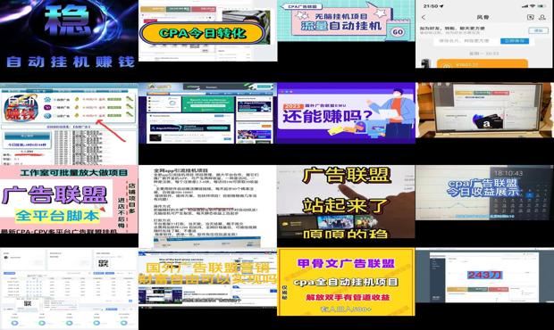 全自动使用视频教程 - 全自动cpa广告联盟挂机