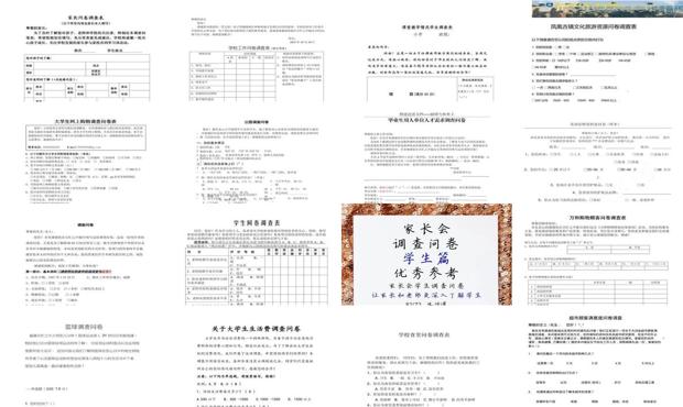 调查问卷怎么制作模板 - 调查问卷模板word